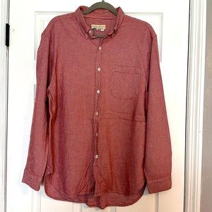 The Territory Ahead Mens Large Long Sleeve Button Down Shirt